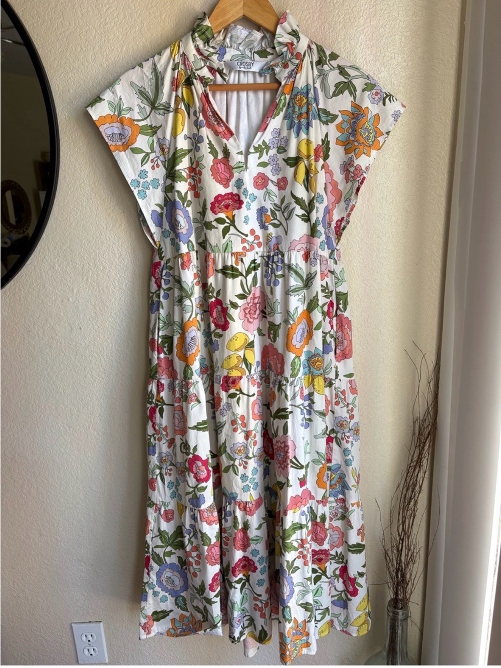 CROSBY by Mollie Burch Floral Sleeveless Womens Dress - Picture 2 of 10